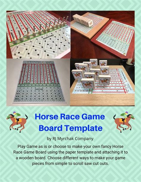 horse race game board template|Horse Race Board Game Template .
